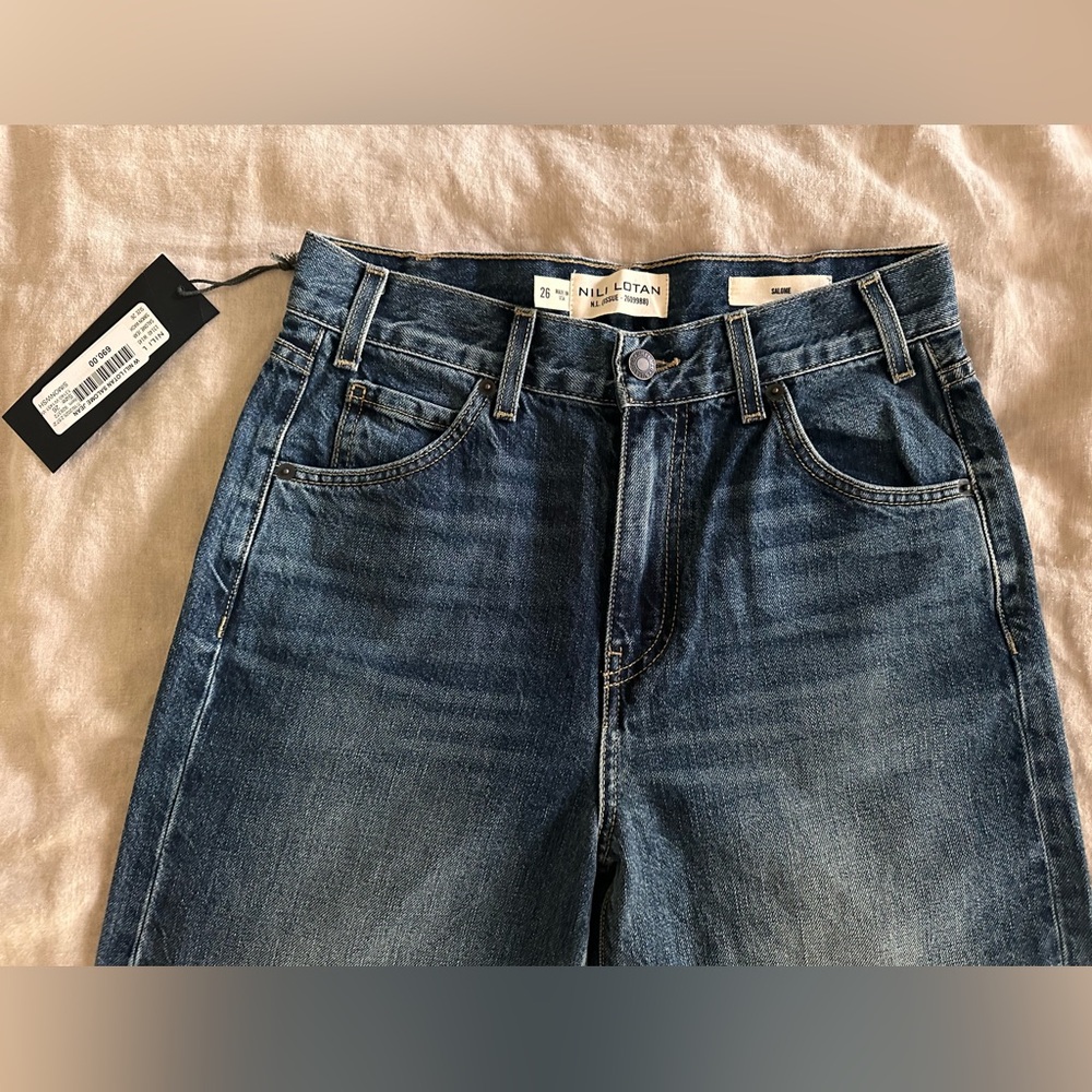 Nili Lotan Dark Blue Flare Jeans - Picture 5 of 7